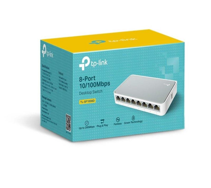 سوئیچ شبکه TP-Link LS1008 8-Port ا TP-LINK LS1008 8Port Desktop Network Switch