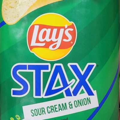 چیپس پیاز و خامه ترش lays stax  گرم ۱۵۰