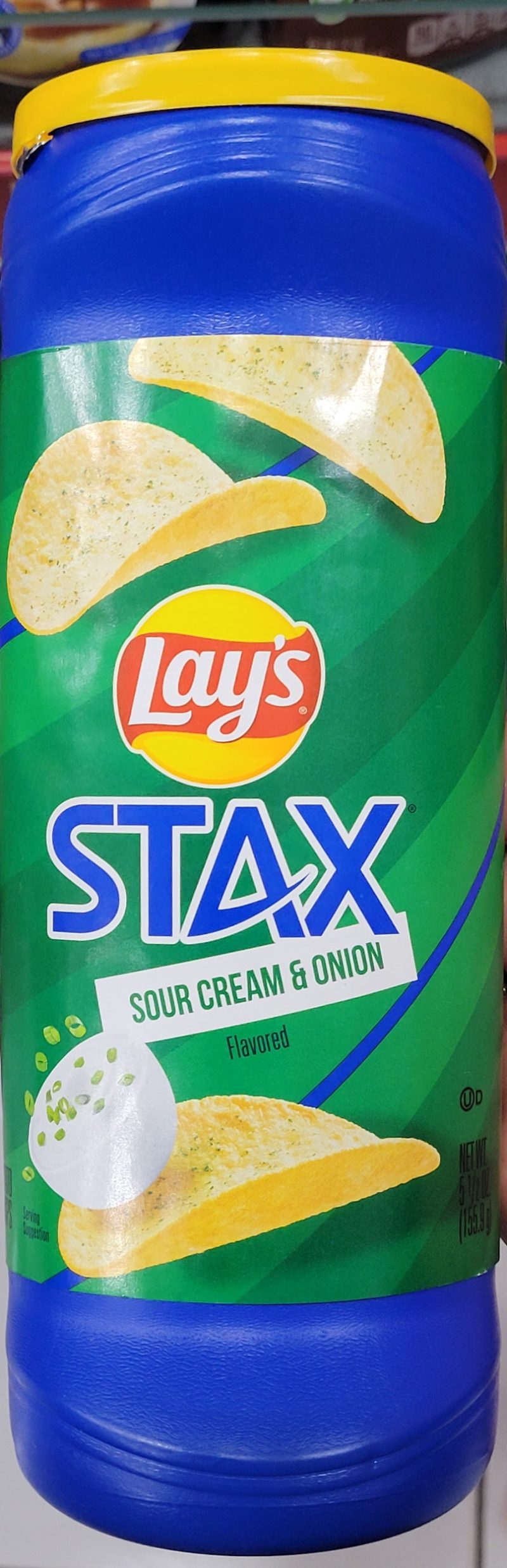 چیپس پیاز و خامه ترش lays stax  گرم ۱۵۰