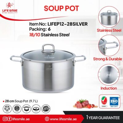 ست ۱۰ پارچ استیل لایف مدل : Lifep12-10Silver